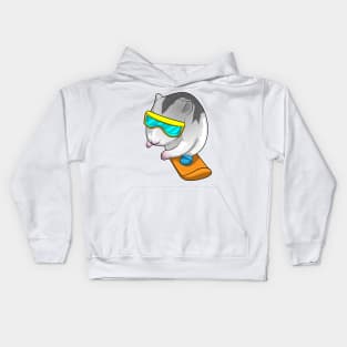 Hamster Snowboarder Snowboard Kids Hoodie